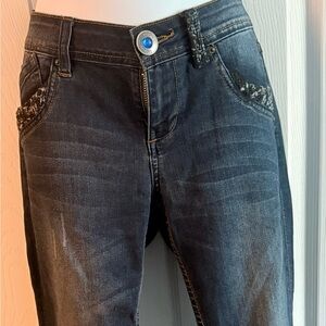 Desigual Black Straight Leg Jeans Classic Style